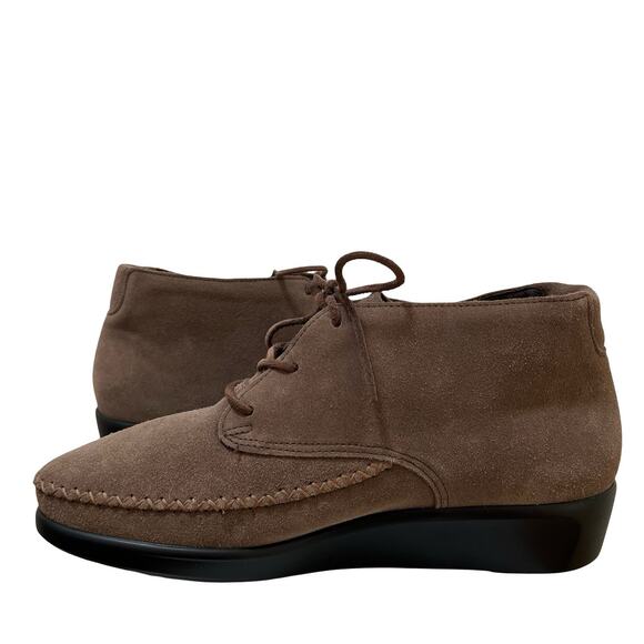 Kich Lace Up Ankle Boot | SAS Shoes SAS Womens Kich Leather Suede Lace Up Ankle Boots Size 9.5 EXTRA‎ WIDE Comfort
